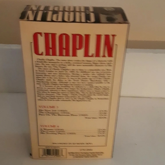 Vintage 1993 charlie chaplin VHS  Vol 3. Vol. 4 collectors Edition - Picture 6 of 7